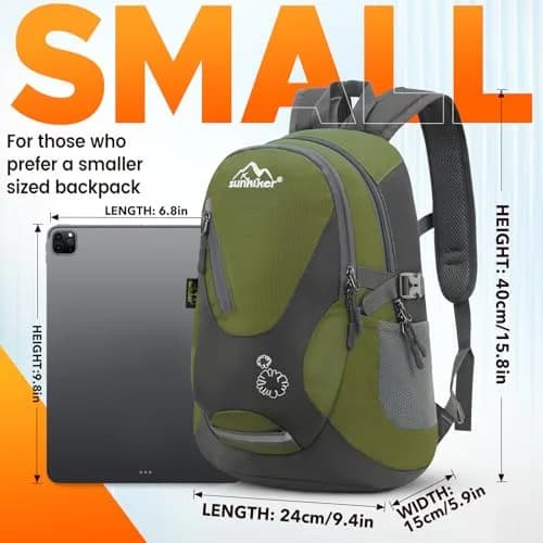 sunhiker Small Hiking Backpack Women Men 20L Lightweight Travel Daypack Waterproof & Breathable thumbnail 4