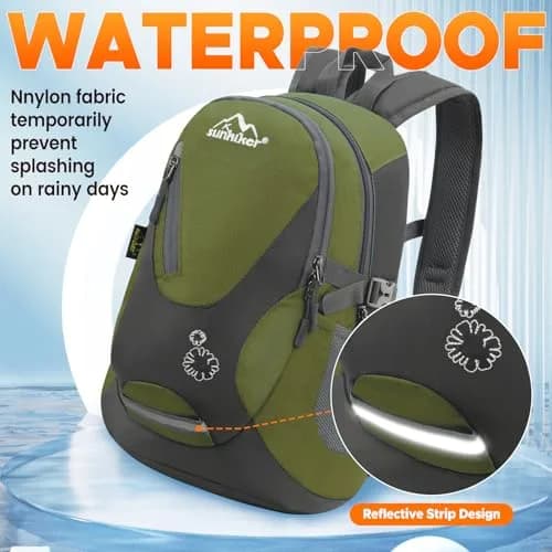 sunhiker Small Hiking Backpack Women Men 20L Lightweight Travel Daypack Waterproof & Breathable thumbnail 3