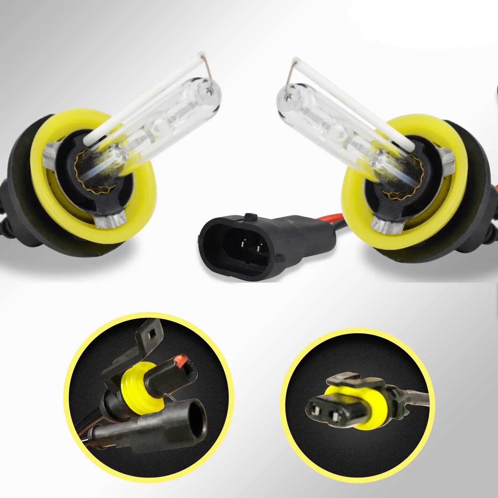 Innovited HID Xenon 9005 HB3 30000K DeepBlue Replacement Bulbs (2-Pack, 12V 55W) | High-Intensity Discharge Headlight Upgrade — 4300K / H11 H9 H8