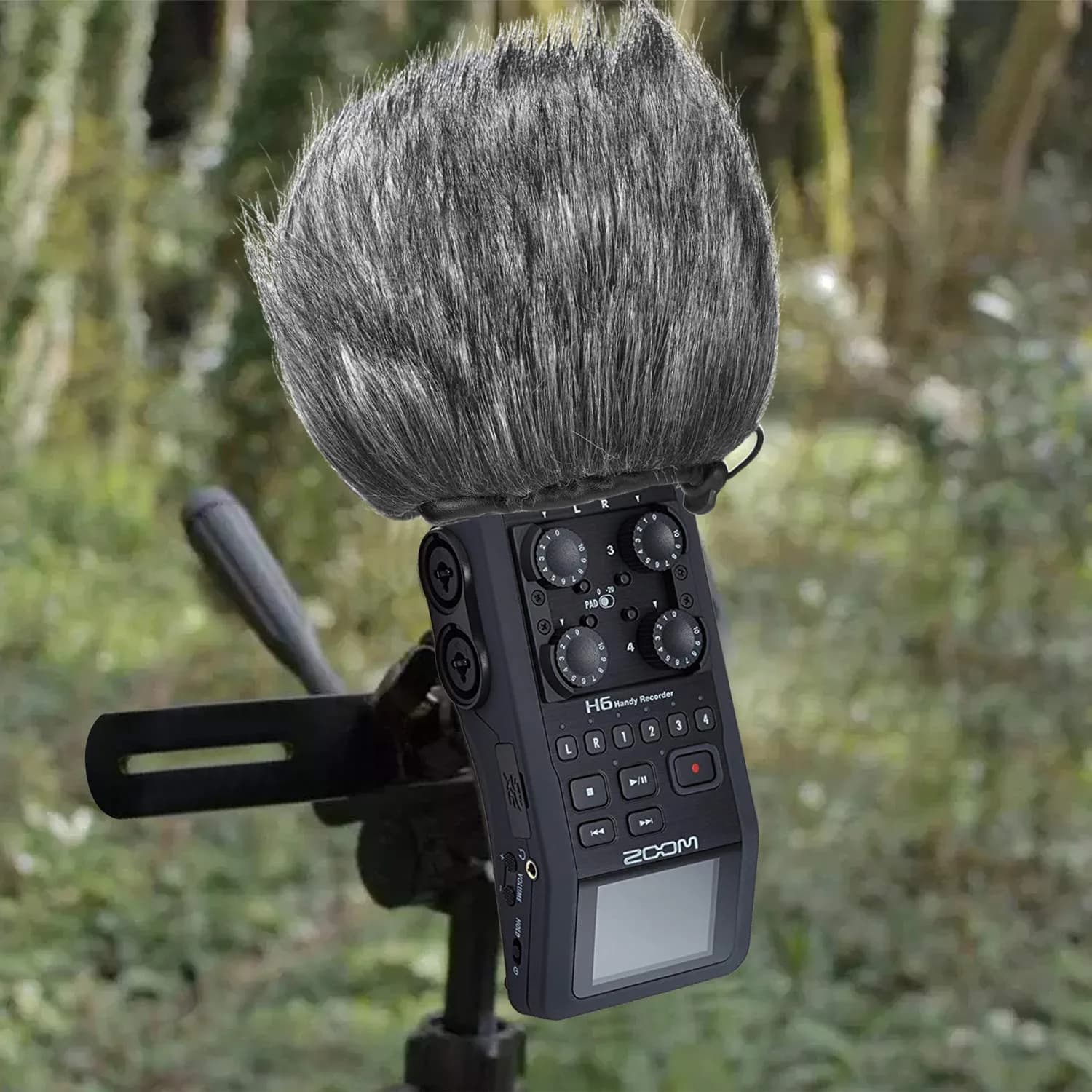 YOUSHARES Furry Outdoor Windscreen Muff for Zoom H5, H6 Recorders | Reduces Wind Noise for Clearer Audio - view 6