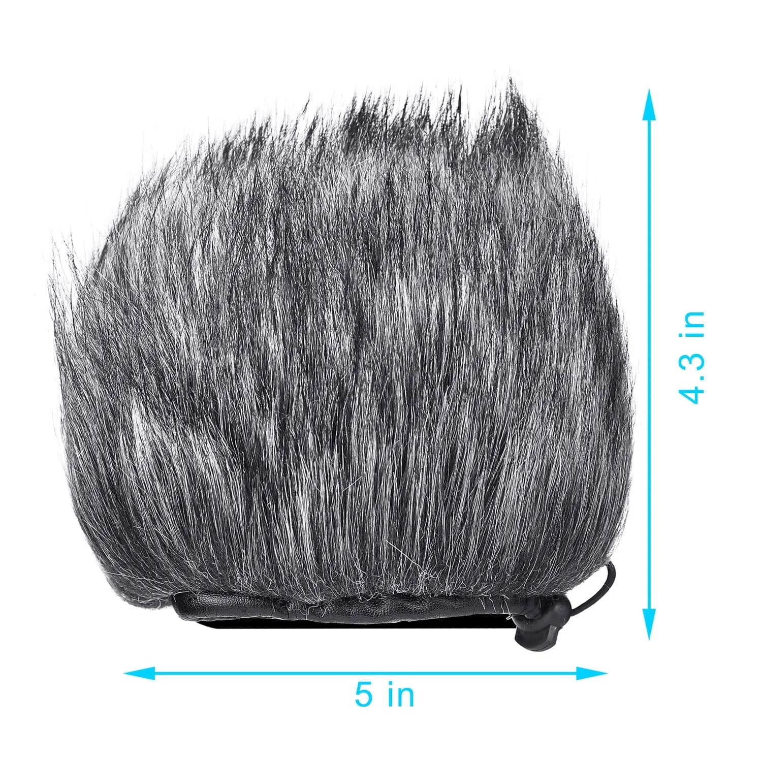 YOUSHARES Furry Outdoor Windscreen Muff for Zoom H5, H6 Recorders | Reduces Wind Noise for Clearer Audio - view 3