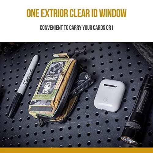 ONETIGRIS Tactical Front Pocket Wallet Camo Color | Durable Nylon Zippered Coin Pouch with ID Window thumbnail 6