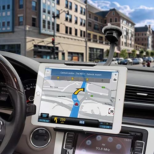 APPS2Car Tablet Car Mount Holder for iPad Truck Holder Long Arm Extension | 13-Inch Flexible Gooseneck thumbnail 2