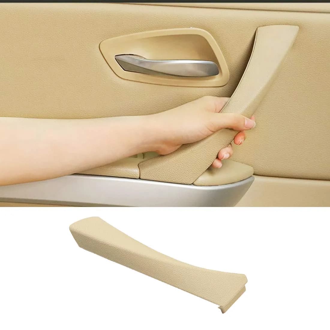 Jaronx Left Side Door Handle Outer Cover for BMW 3 Series E90/E91 | Beige, OEM Fit, Durable thumbnail 1