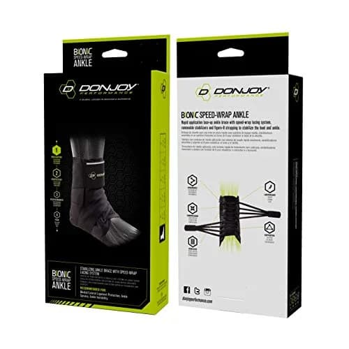 DonJoy Performance Bionic Speed-Wrap Ankle Brace X-Large | FDA Approved Orthopedic Brace for Athletes thumbnail 2
