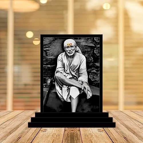 Vprint Sai Baba ji Car Dashboard Idol Figurine Showpiece 10cm (4in) | Religious Home Decor thumbnail 4