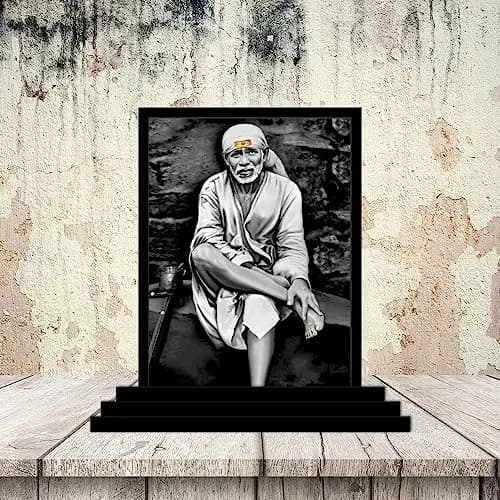 Vprint Sai Baba ji Car Dashboard Idol Figurine Showpiece 10cm (4in) | Religious Home Decor thumbnail 5