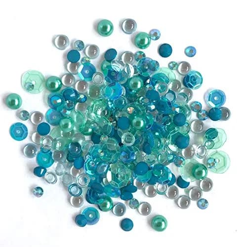 Buttons Galore Sparkletz Embellishment Pack 10g Sea Level | Vibrant Craft Accents for Creative Projects thumbnail 1