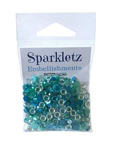 Buttons Galore Sparkletz Embellishment Pack 10g Sea Level | Vibrant Craft Accents for Creative Projects thumbnail 2