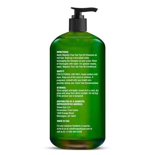 Majestic Pure Tea Tree Shampoo 473ml (16 Fl Oz) | For Dry Itchy Scalp & Hair Health thumbnail 5