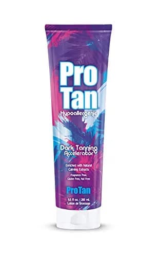 Pro Tan Dark Hypoallergenic Tanning Accelerator Lotion 280ml (9.47 Fl Oz) | Fragrance-Free for Sensitive Skin thumbnail 1
