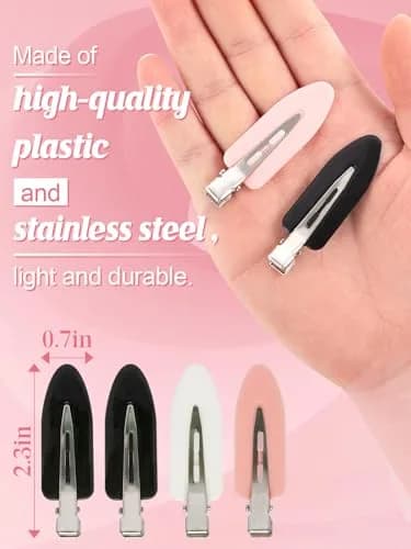 MADHOLLY 8Pcs Creaseless Hair Clips for Women Styling, 2.4*0.8inch | No Crease No Bend Hair Accessories thumbnail 4