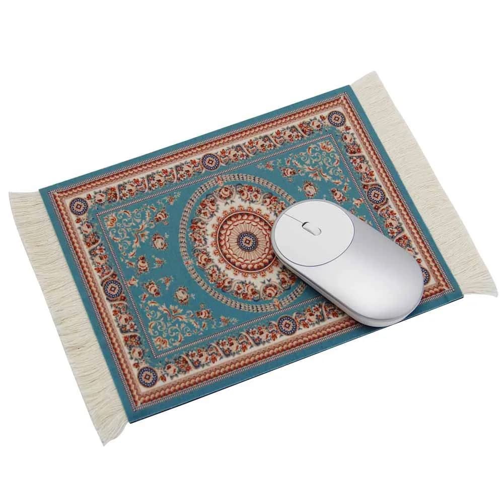 kotoyas Rug Mouse Pad, Oriental Carpet Style Persian Style Mouse Pad (Rhine) | Floral Design, 10x7 inch, Non-slip
