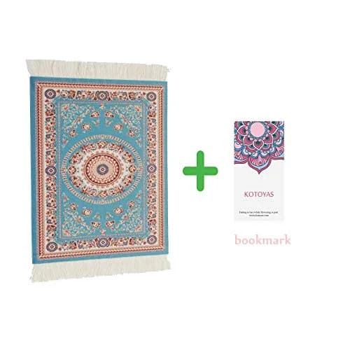 kotoyas Rug Mouse Pad, Oriental Carpet Style Persian Style Mouse Pad (Rhine) | Floral Design, 10x7 inch, Non-slip thumbnail 3