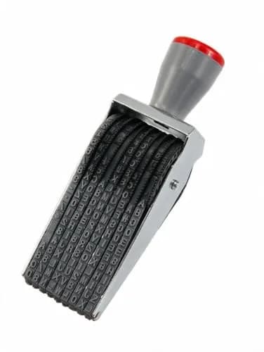 ZENG 9-Digit Adjustable Roller Stamp 46mm x 4.5mm | Multicolor Identity Protection Stamp thumbnail 1