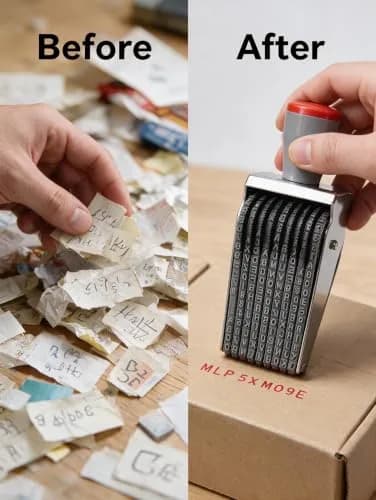 ZENG 9-Digit Adjustable Roller Stamp 46mm x 4.5mm | Multicolor Identity Protection Stamp thumbnail 6