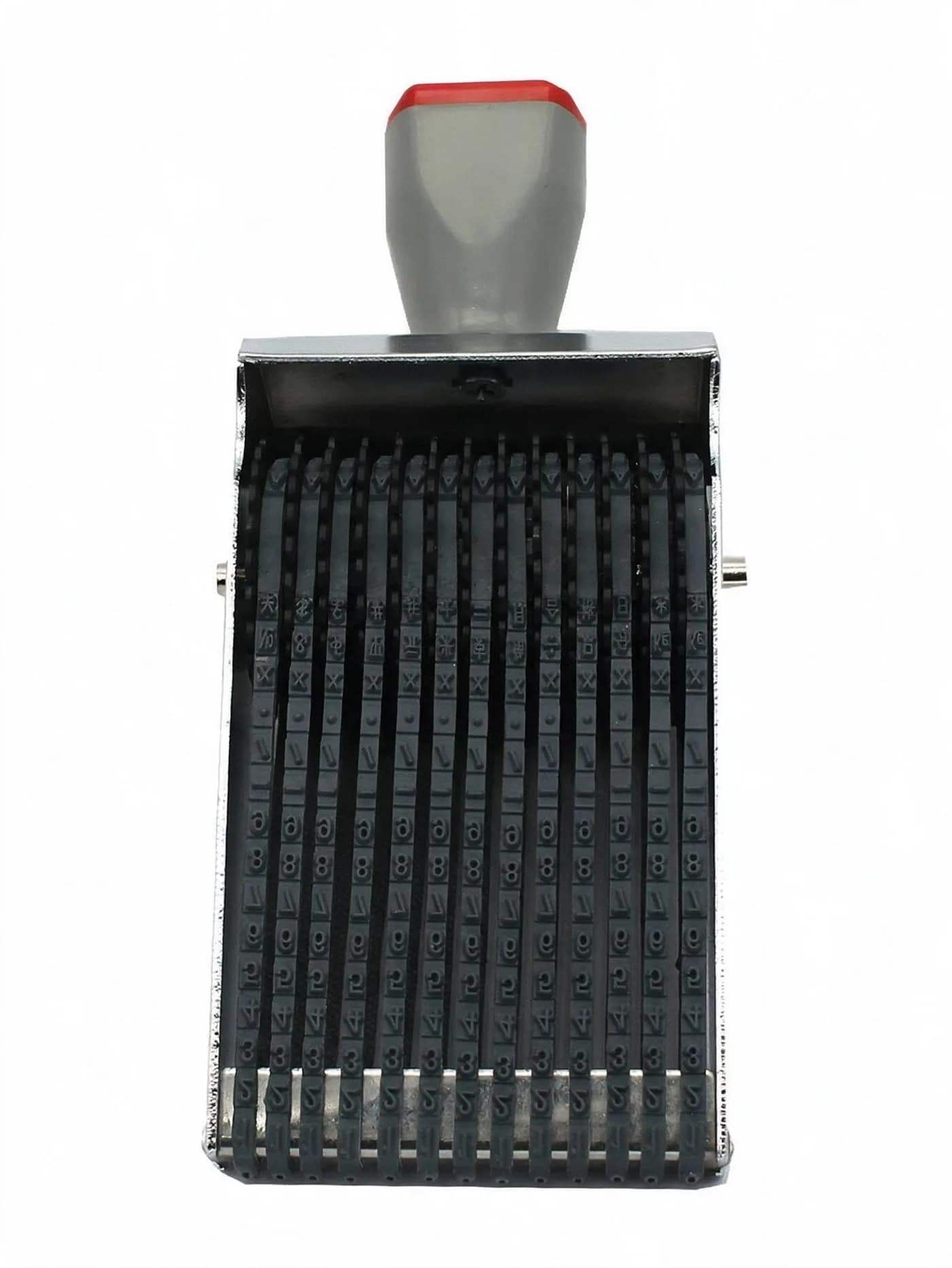 ZENG 13-Digit Adjustable Rubber Stamp | Metal, Rubber, Plastic Construction — 16.8x6.9x6cm