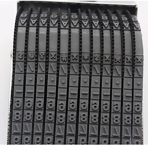 ZENG Adjustable Alphabet Number Roller Stamp with Symbols | 60x4.5mm Imprint, Multi-Surface Compatible thumbnail 6