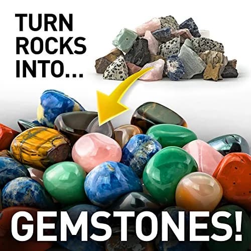 Blue Marble National Geographic Hobby Rock Tumbler Bundle for Kids and Adults | STEM Rock Polishing Kit with Gem Refills thumbnail 5