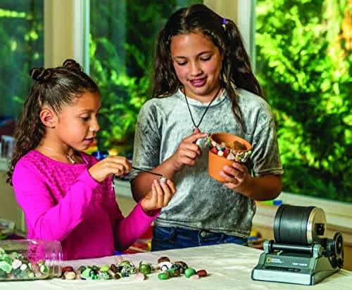 Blue Marble National Geographic Hobby Rock Tumbler Bundle for Kids and Adults | STEM Rock Polishing Kit with Gem Refills thumbnail 6