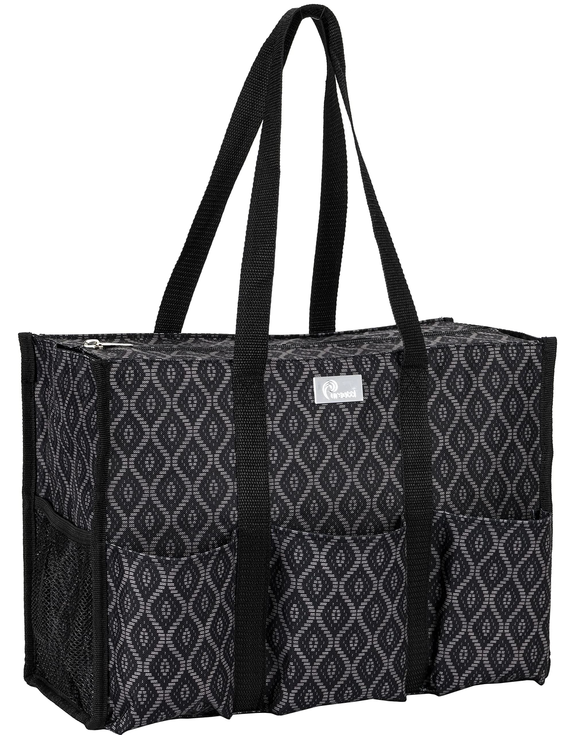 Pursetti Large Utility Tote with Pockets & Compartments | Stylish Organizer for Women & Professionals