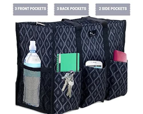 Pursetti Large Utility Tote with Pockets & Compartments | Stylish Organizer for Women & Professionals thumbnail 4