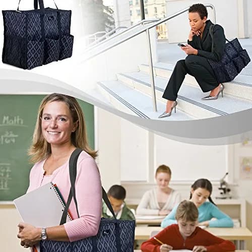 Pursetti Large Utility Tote with Pockets & Compartments | Stylish Organizer for Women & Professionals thumbnail 2