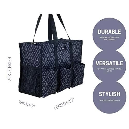 Pursetti Large Utility Tote with Pockets & Compartments | Stylish Organizer for Women & Professionals thumbnail 3