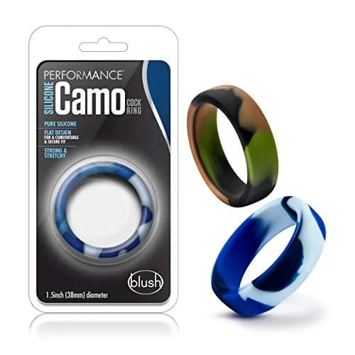 Blush Novelties Performance Puria Silicone Cock Ring 1.5" Wide | Enhances Girth & Hard Erections thumbnail 4