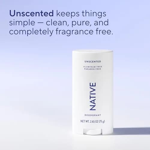 Native Unscented Aluminum-Free Deodorant Stick 75ml (2.65oz) | 72-Hour Odor Protection thumbnail 4