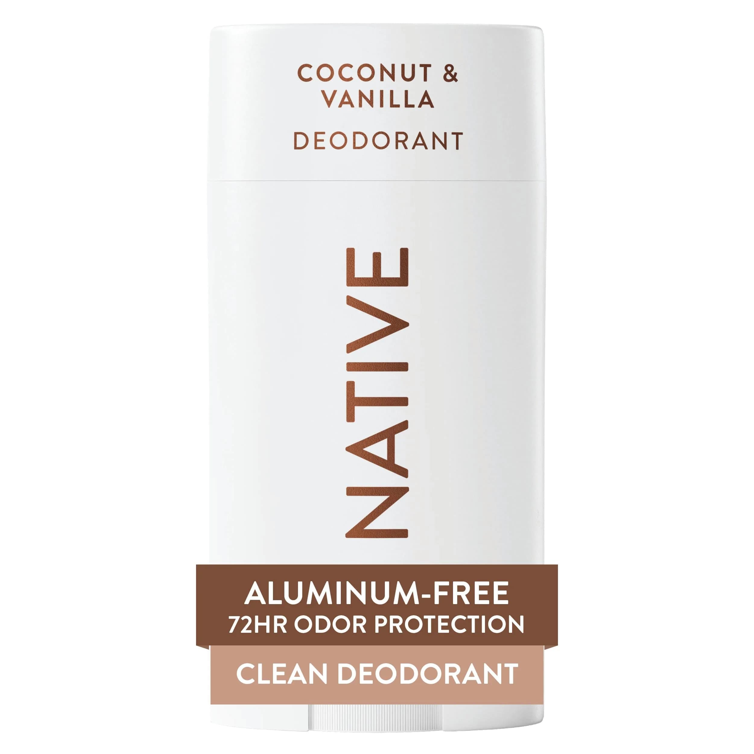 Native Coconut & Vanilla Deodorant Stick 75g (2.65oz) | 72-Hour Odor Control