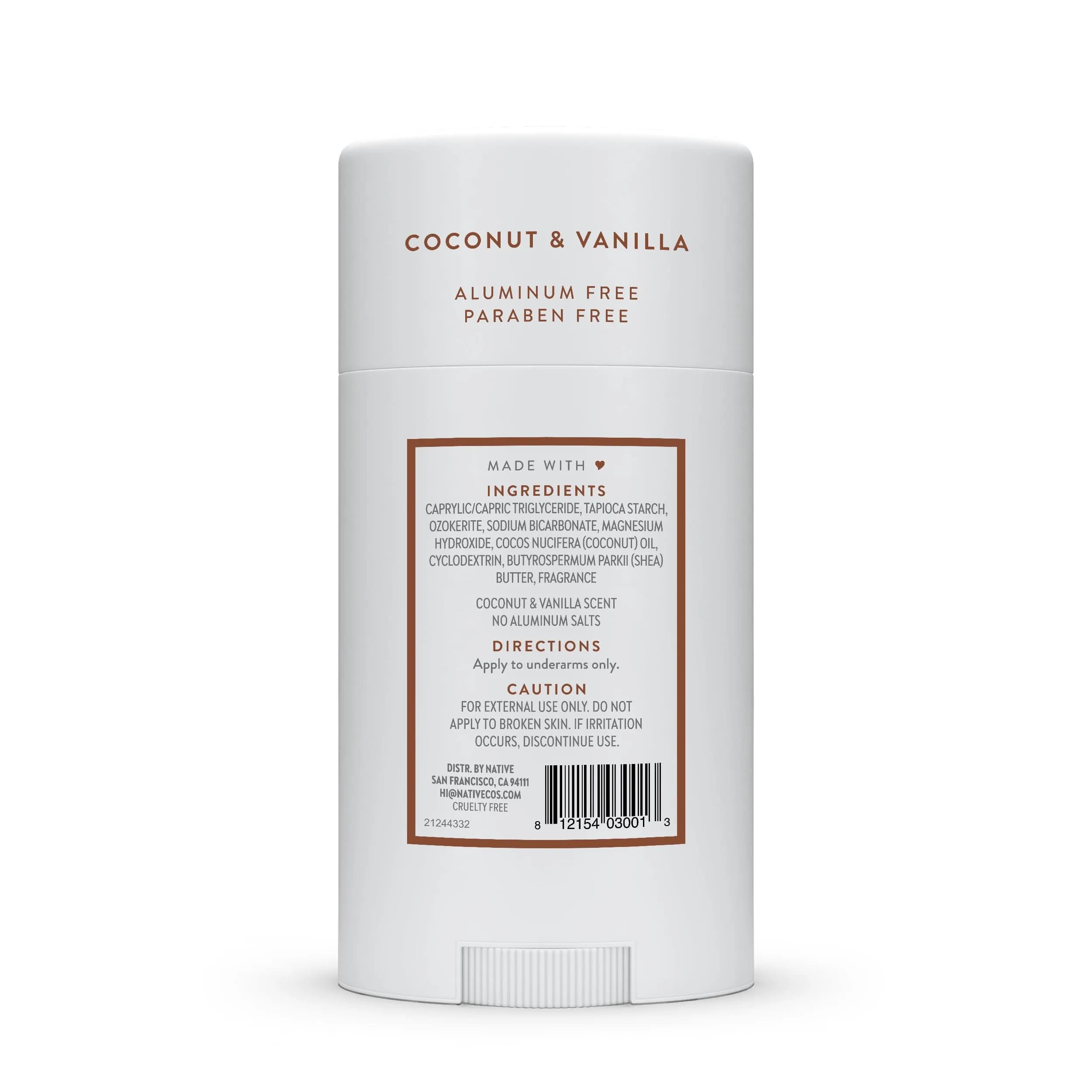 Native Coconut & Vanilla Deodorant Stick 2.65oz | Long-Lasting Odor Protection for All Genders - view 9
