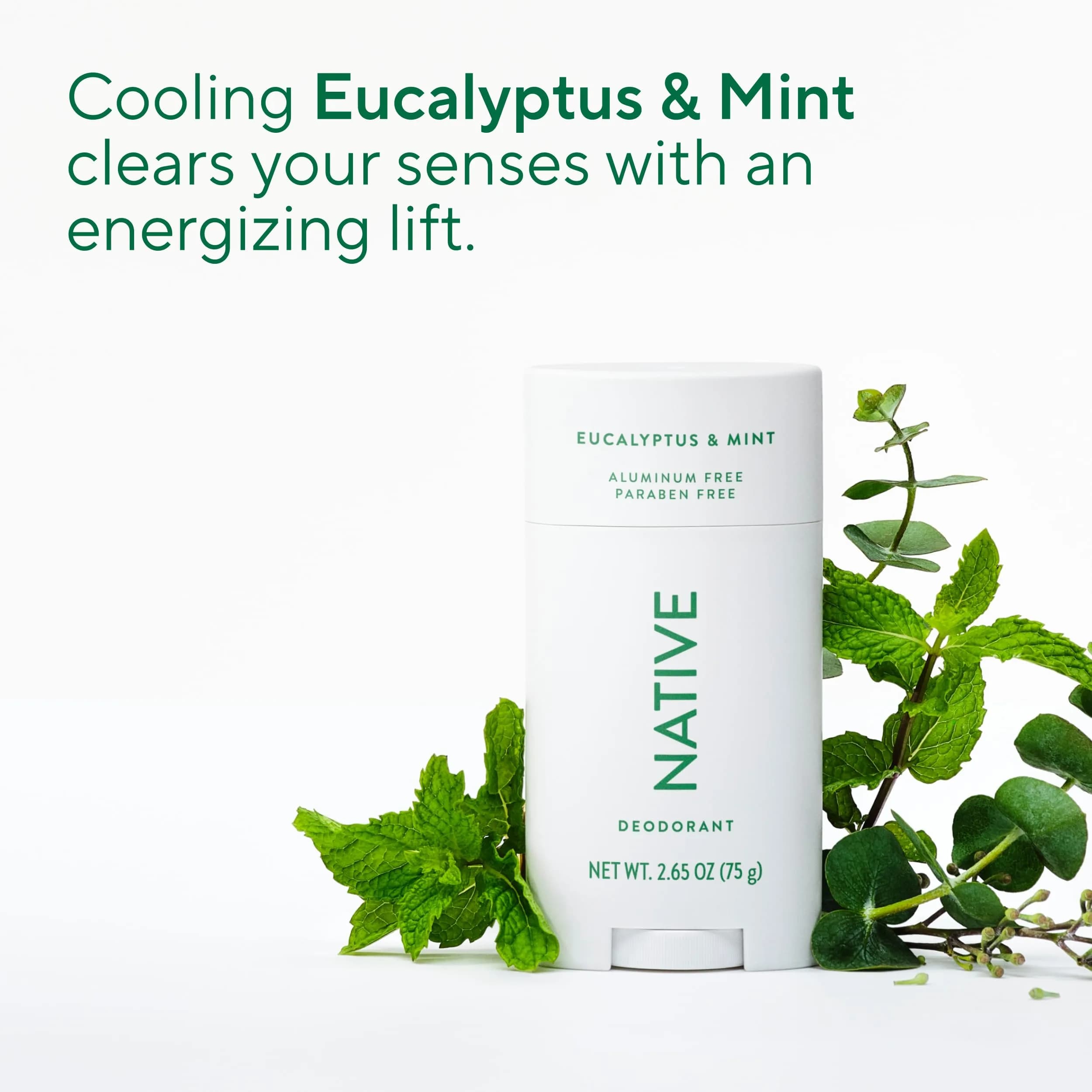 Native Eucalyptus & Mint Deodorant 78ml (2.65 oz) | 72-Hour Odor Control - view 4