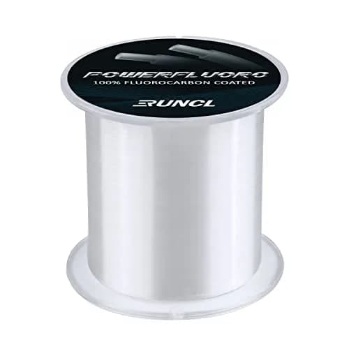 RUNCL PowerFluoro Fishing Line 12 lb | Virtually Invisible, Faster Sinking, Low Stretch, 300 Yds thumbnail 1