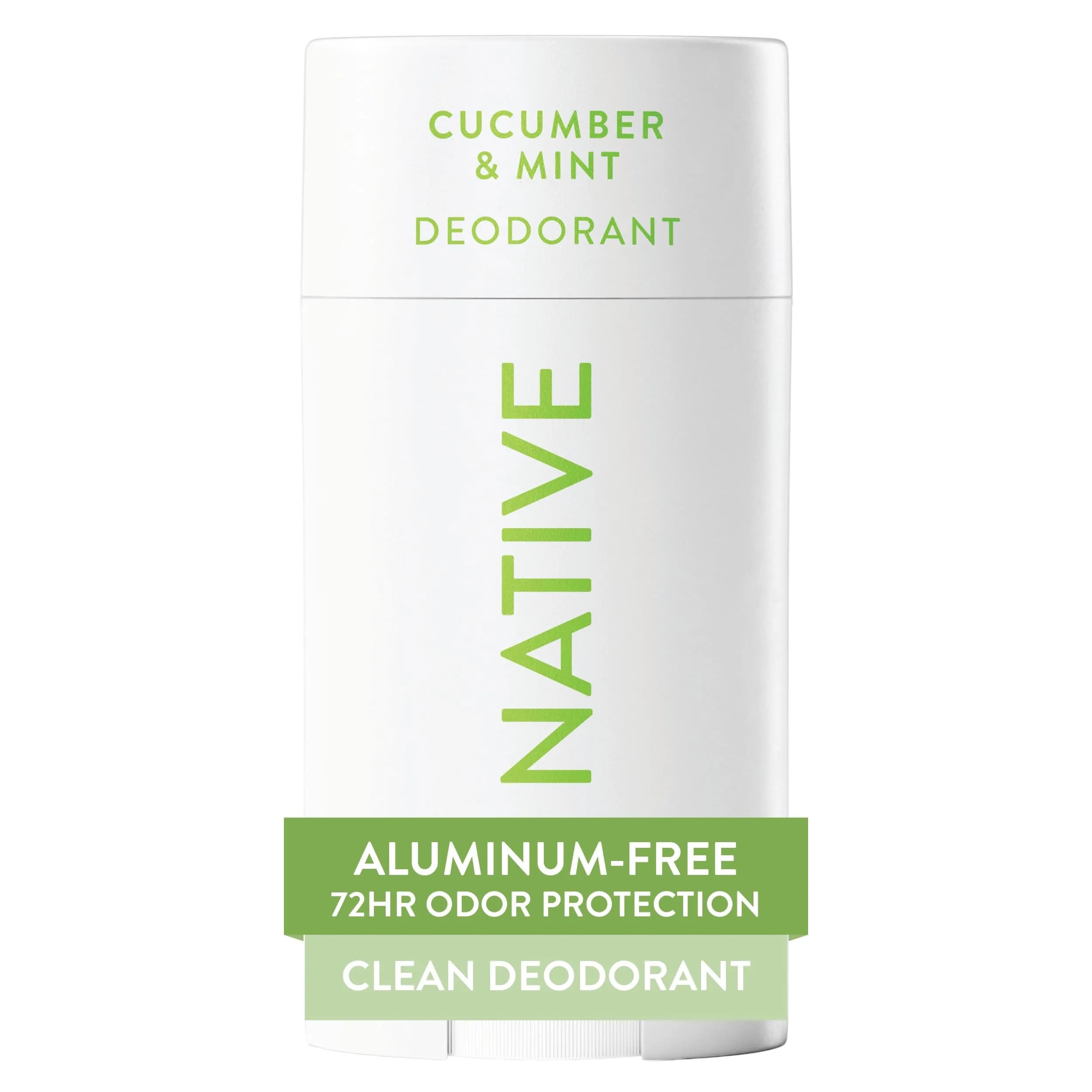 Native Cucumber & Mint Aluminum Free Deodorant Stick 77g (2.65oz) | 72-Hour Odor Protection