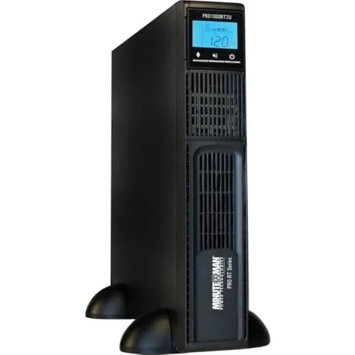 Minuteman PRO1000RT2UNC Line Interactive UPS System 1000Va | Rack/Tower/Wall Mount, LCD Display, 8 Outlets thumbnail 3