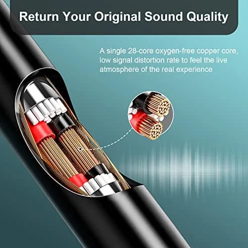 Saipomor Replacement Audio Cable for Bose Headphones 1.5m (4.9ft) | Premium Sound & Durable Design thumbnail 2
