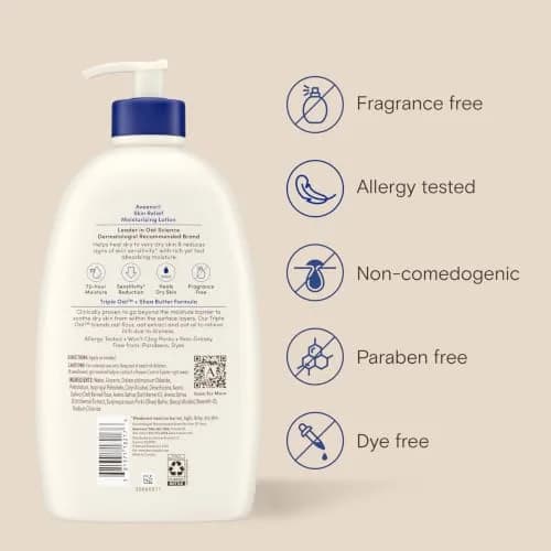 Aveeno Skin Relief Moisturizing Body Lotion 33 Fl Oz (975 ml) | Heals Very Dry, Sensitive Skin thumbnail 9