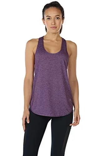 icyzone Women's Racerback Workout Tank Top Grape | Lightweight, Sweat-Wicking Active Shirt thumbnail 2