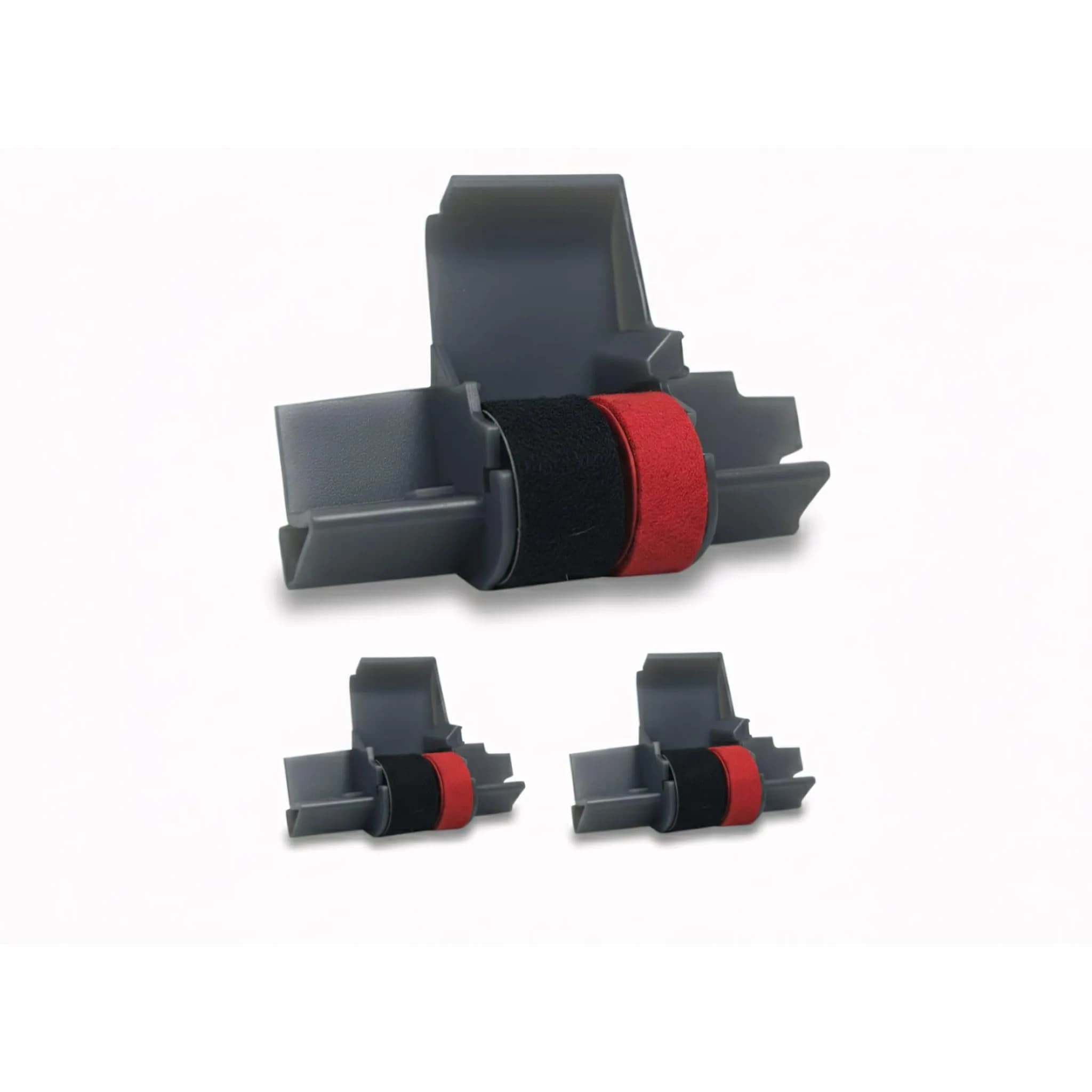 Swartz Ink IR-40T Black and Red Ink Roller 3-Pack | Compatible with Canon, Casio, Sharp, Citizen Printing Calculators — Black, Red