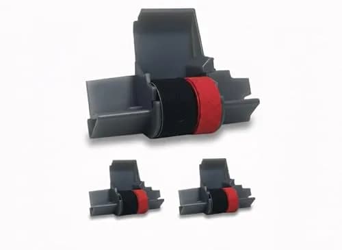 Swartz Ink IR-40T Black and Red Ink Roller 3-Pack | Compatible with Canon, Casio, Sharp, Citizen Printing Calculators thumbnail 1