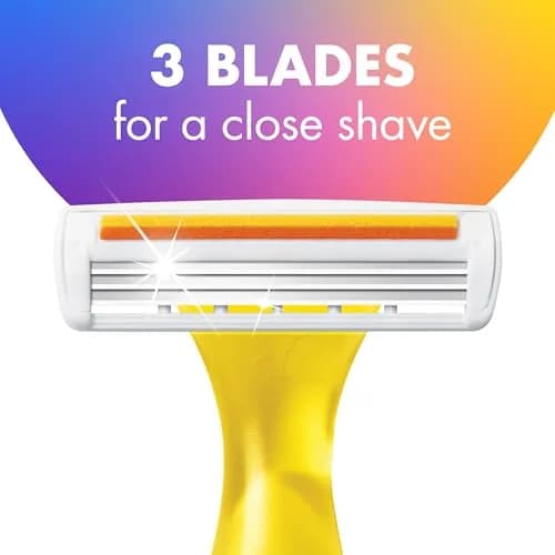 BIC Soleil 3 Colors Womens Disposable Razors 10-Pack | 3 Blades for Sensitive Skin, Bright Handles, Up to 4 Weeks Shaving thumbnail 2