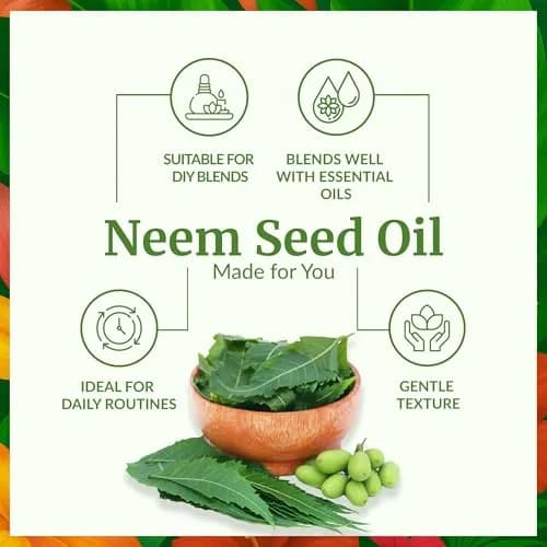 SVA ORGANICS Neem Seed Carrier Oil 118 ml (4 Fl Oz) | Cold Pressed for Hair & Skin thumbnail 3