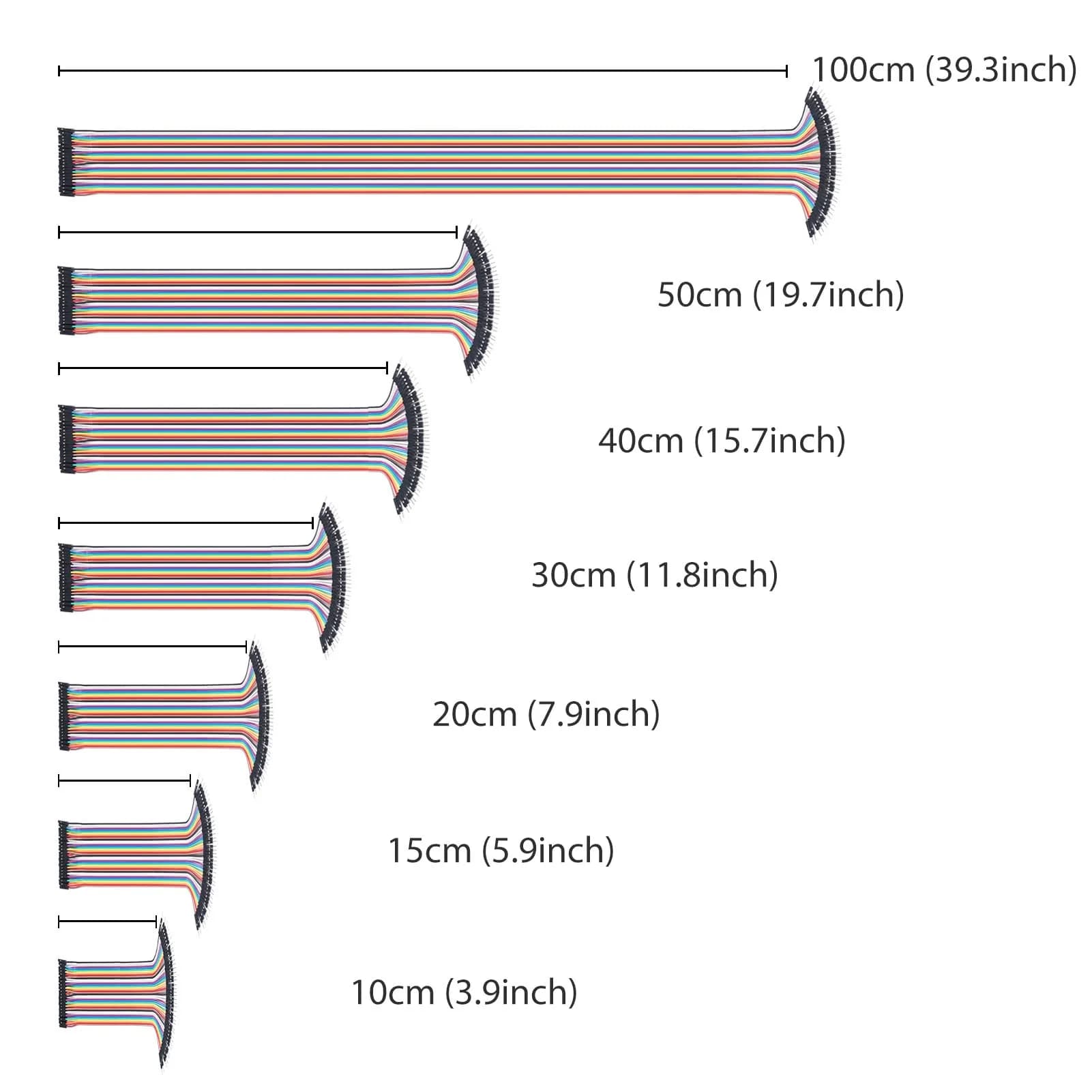EDGELEC 120pcs 20cm Breadboard Jumper Wires Kit | 2.54mm Pitch Dupont Cables for Electronics Projects - view 6