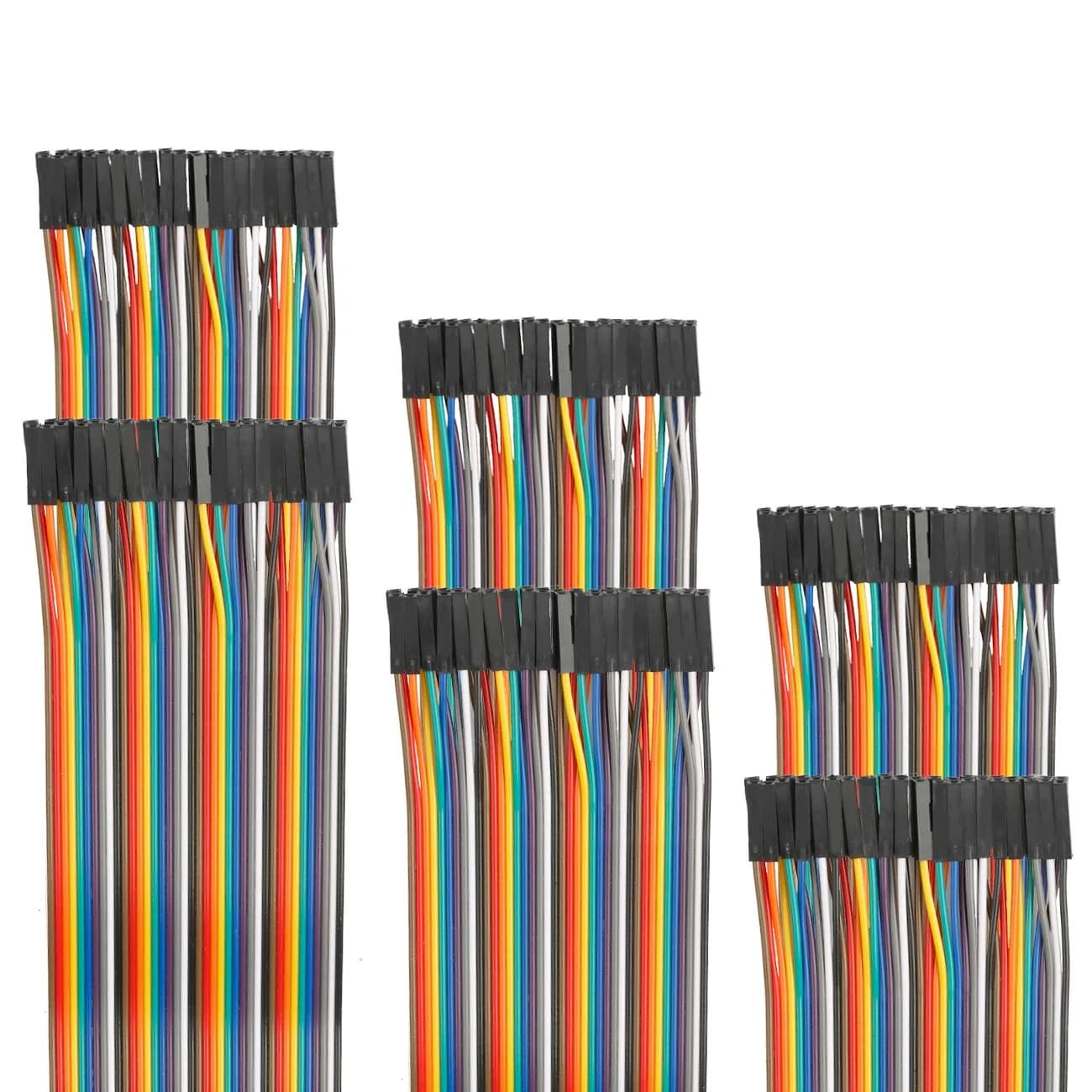 EDGELEC 120pcs Female to Female Jumper Wires 100cm (39.4 inch) | 2.54mm Pitch Ribbon Cables for DIY Electronics - main product image