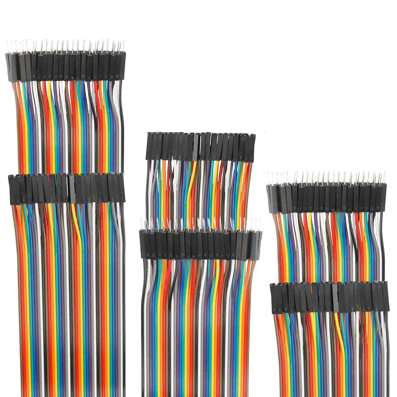 EDGELEC 120pcs 50cm Male to Female Breadboard Jumper Wires - 19.7 Inch Dupont Cables - main product image