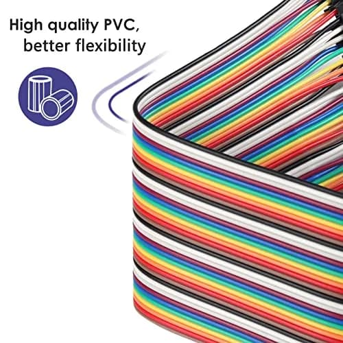 EDGELEC 120pcs Assorted 50cm Breadboard Jumper Wires (M-M, M-F, F-F) thumbnail 4