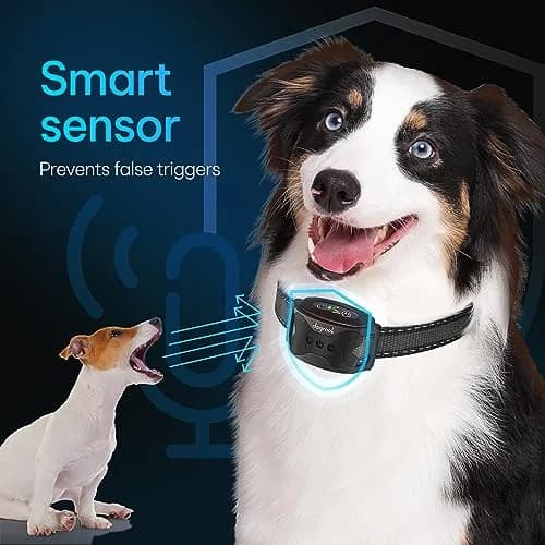 DogRook Rechargeable Bark Collar for Dogs — Beep & Vibration, 12-110 lbs, Black thumbnail 3
