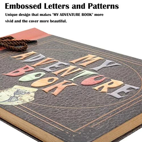 INNOCHEER Adventure Book Scrapbook Album 31.2cm (12.3 Inch) x 21cm (8.3 Inch) | Embossed Cover, 80 Pages, DIY Memory Keeper thumbnail 2