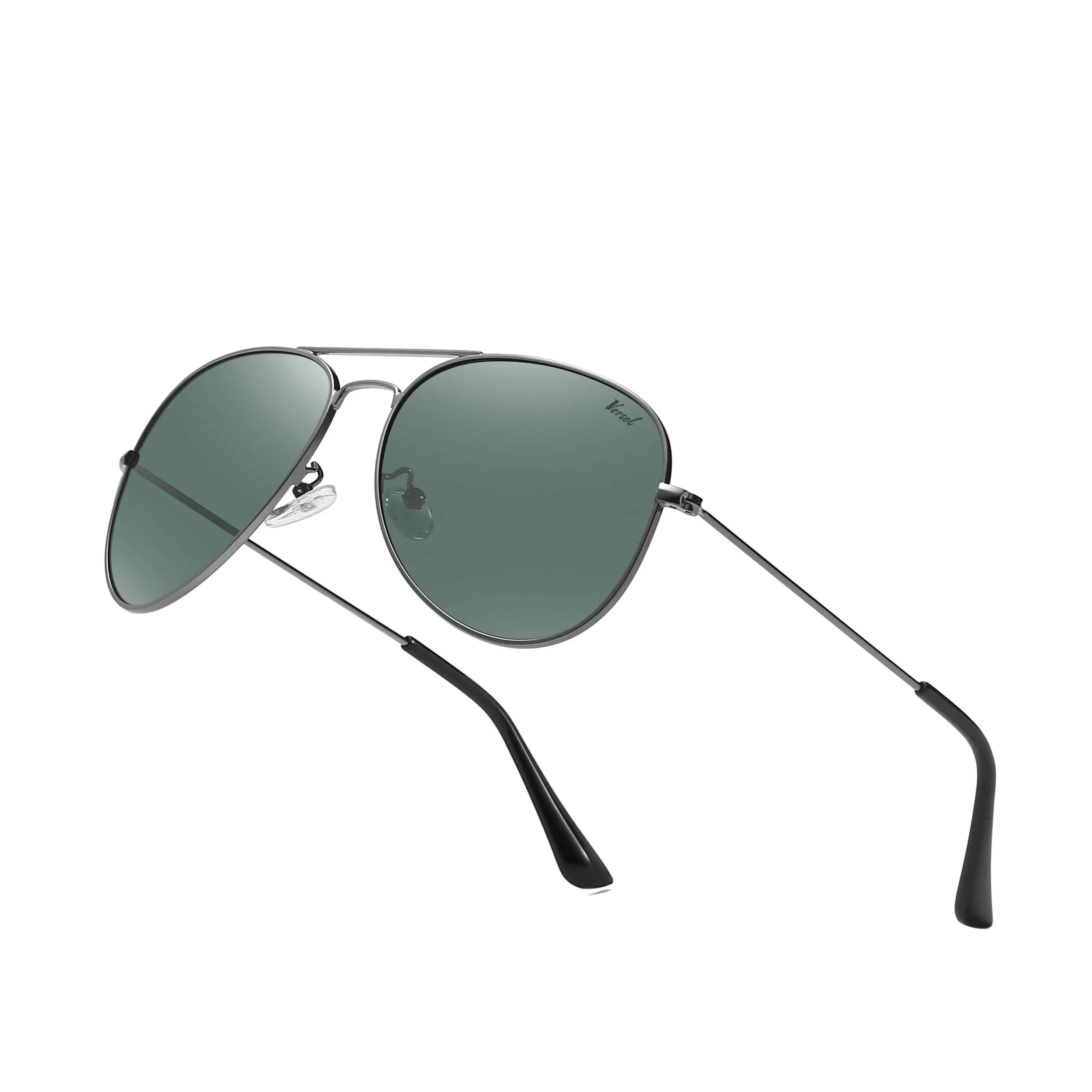 Versol Aviator Sunglasses for Men Women | Polarized Mirrored UV400 Lenses, Lightweight & Classic for Outdoors & Driving